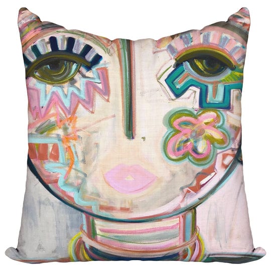 Macaroon Chica 22 x 22 inch pillow by Windy O'Connor Art