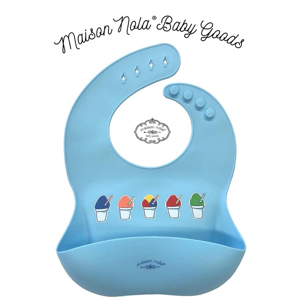 Maison NOLA Maison Nola Snowball Silicone Bib - Little Miss Muffin Children & Home