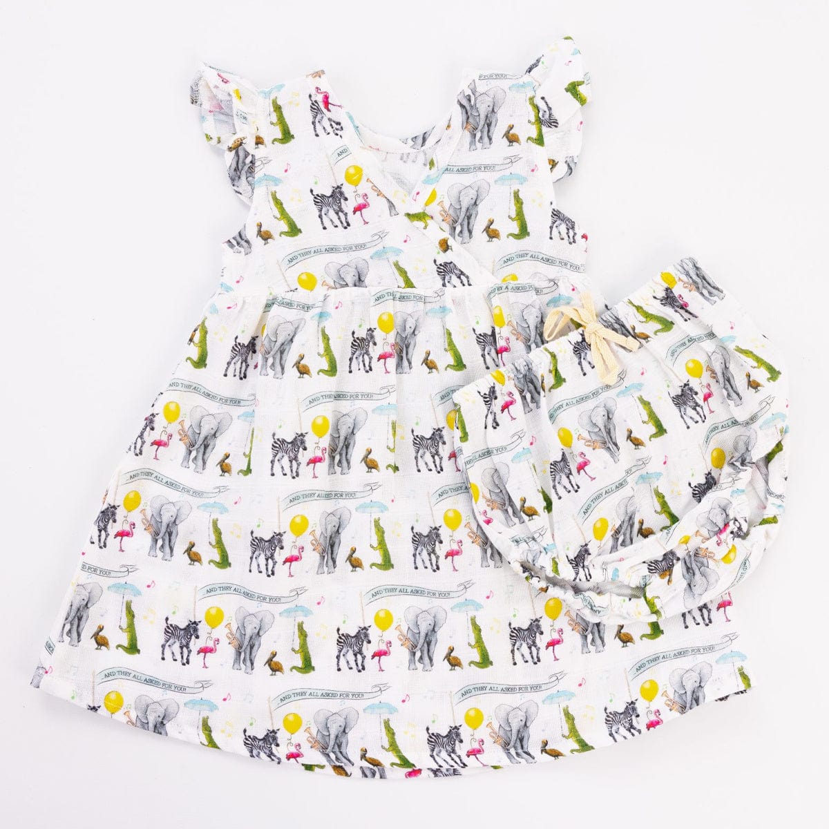 Nola Tawk Nola Tawk They All Asked For You Organic Muslin Dress - Little Miss Muffin Children & Home