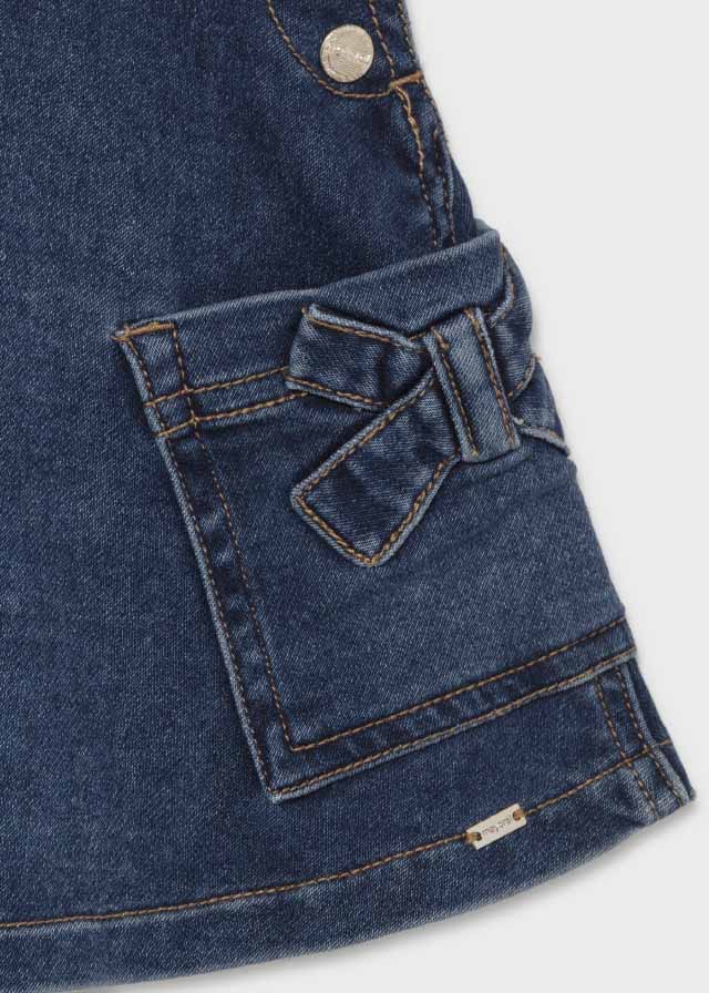 Mayoral Mayoral Denim Overall Skirt for Baby Girl - Little Miss Muffin Children & Home
