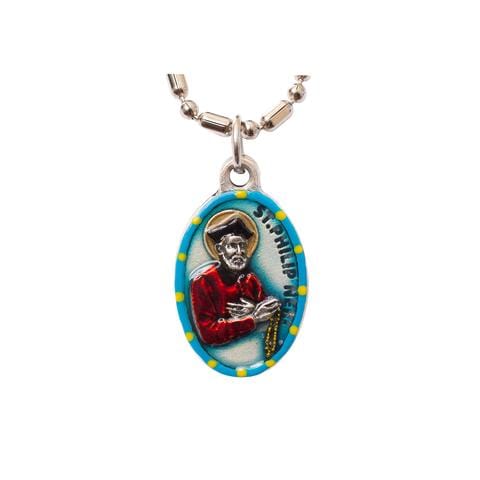 Saints for Sinners Saints for Sinners St. Phillip Neri Hand Painted Medallion - Little Miss Muffin Children & Home