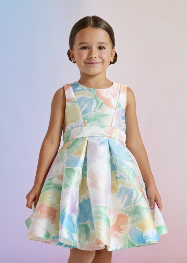 Mayoral Usa Inc Mayoral Stamp Mikado Dress - Little Miss Muffin Children & Home