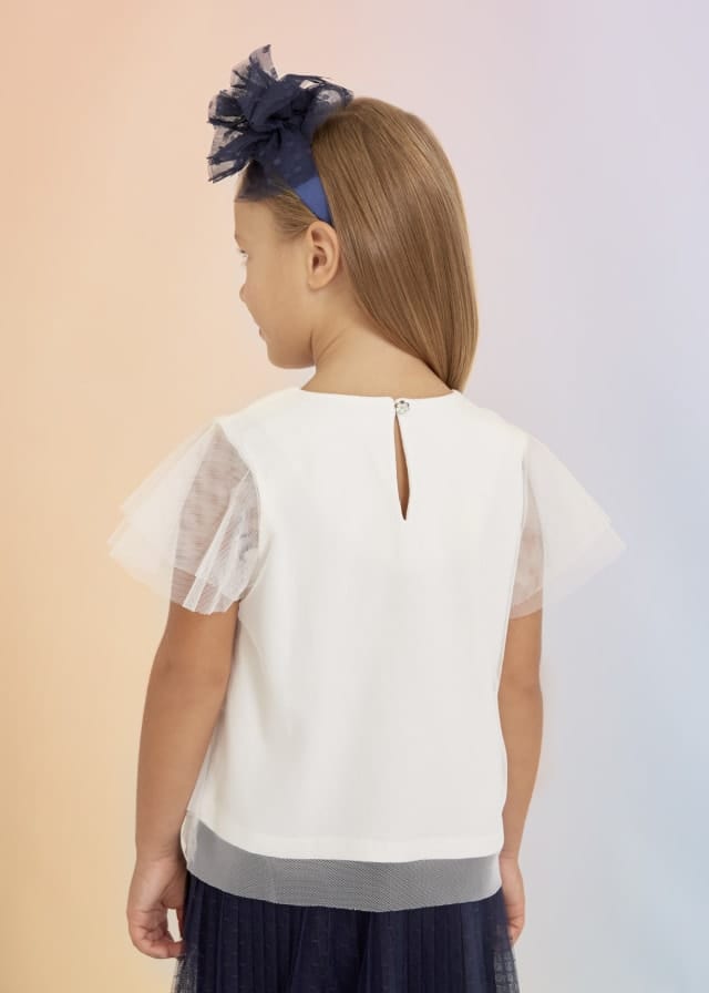 Mayoral Usa Inc Mayoral Ruffled Tulle Shirt - Little Miss Muffin Children & Home