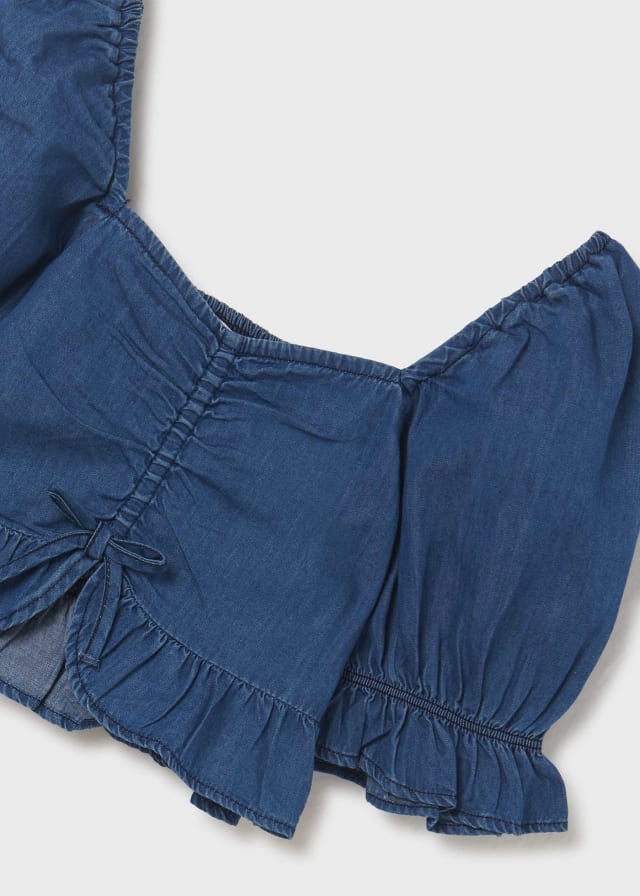 Mayoral Usa Inc Mayoral Smocked Denim Blouse - Little Miss Muffin Children & Home