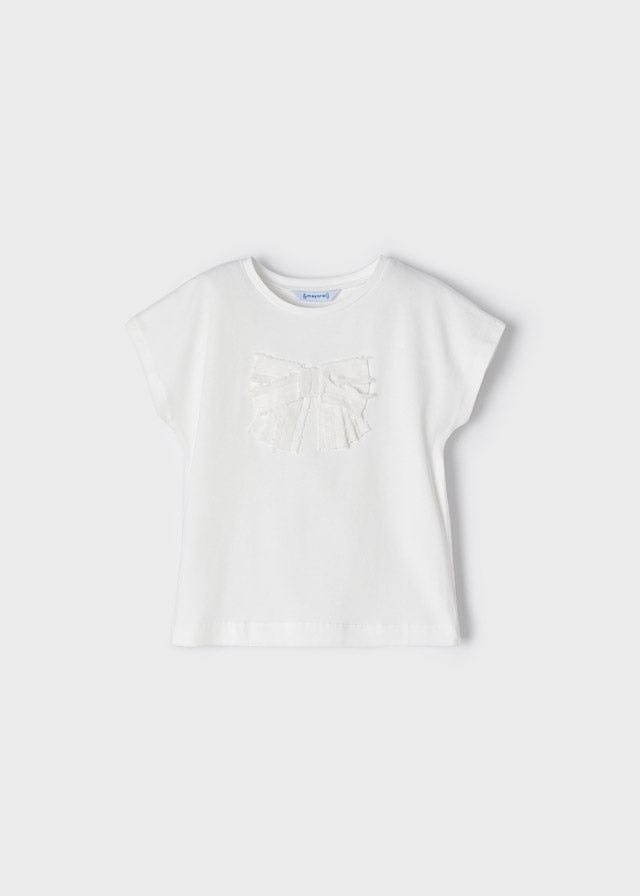 Mayoral Mayoral Short Sleeve Bow Tee - Little Miss Muffin Children & Home