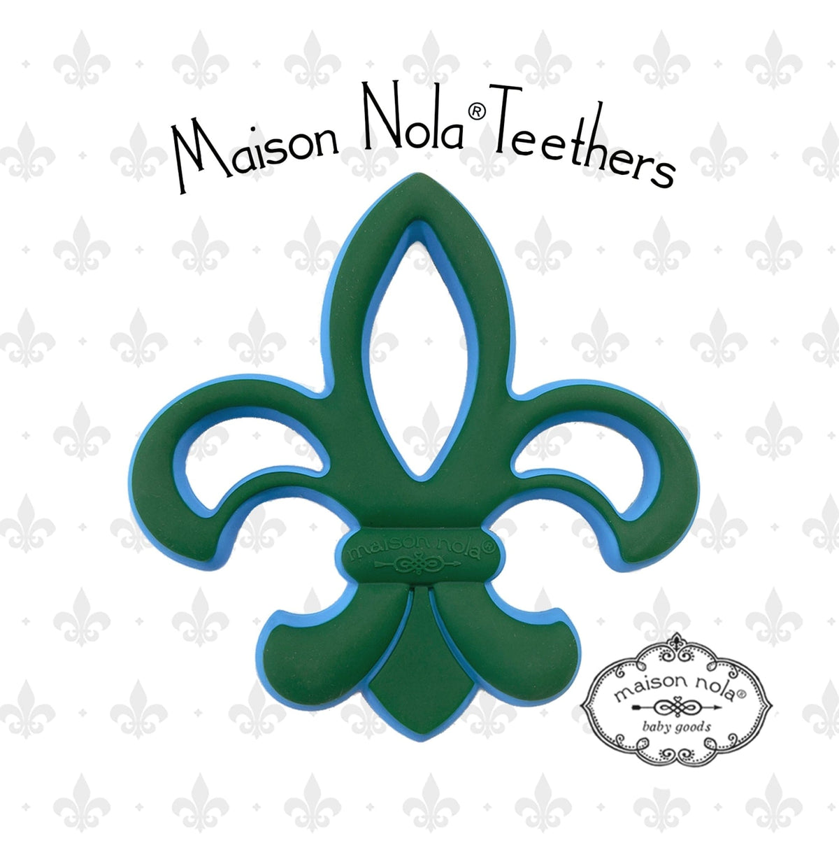 Maison Nola Maison Nola Green Wave Teether - Little Miss Muffin Children & Home