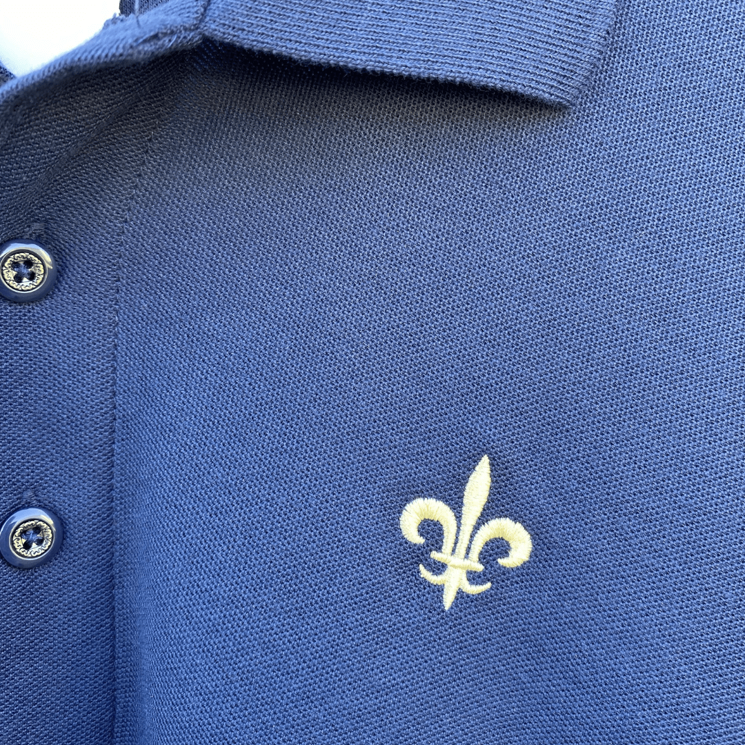Whereable Art Whereable Art Classic Pique Fleur De Lis Polo - Little Miss Muffin Children & Home