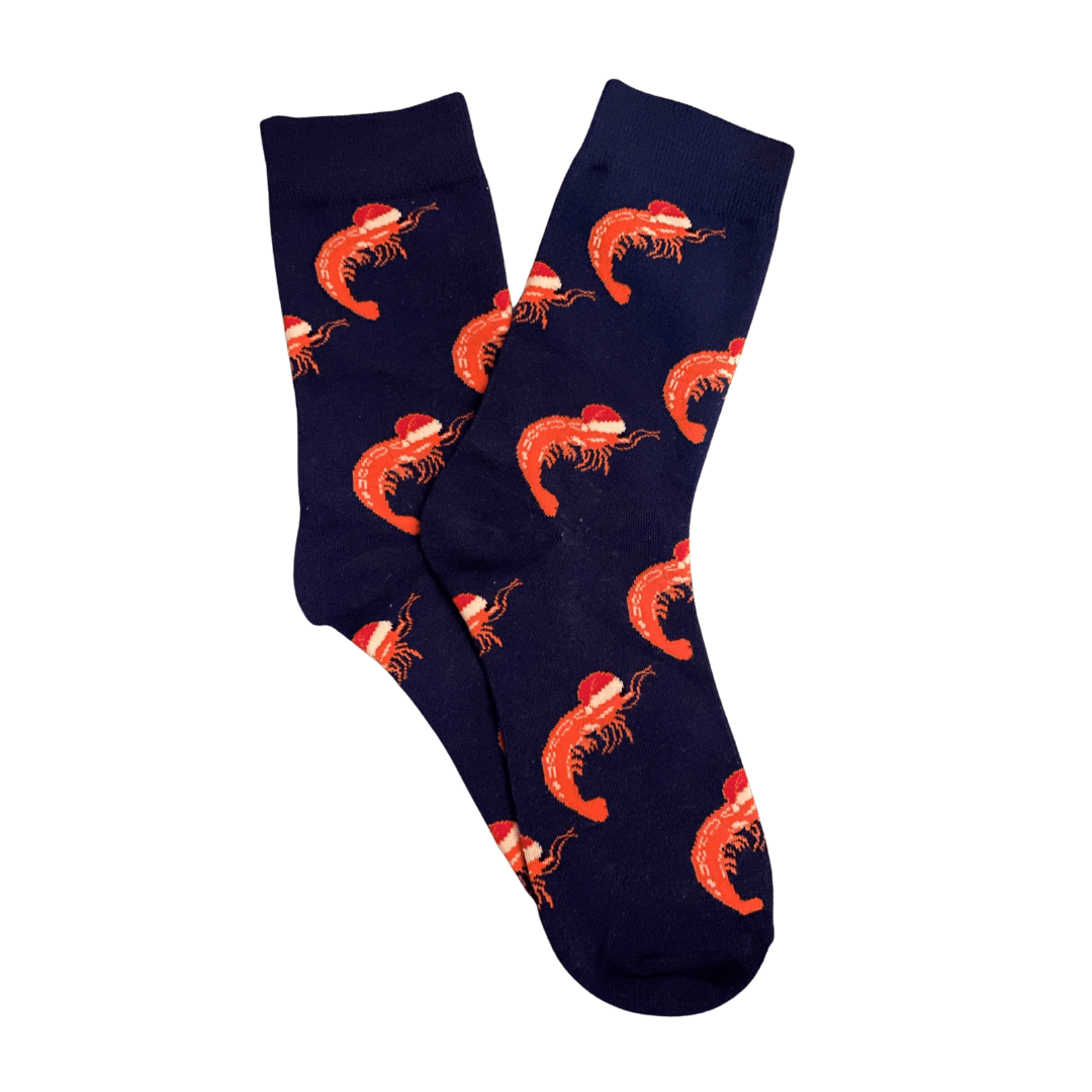 WHEREABLE ART Whereable Art Santa's Swamp Socks Santa Shrimp - Little Miss Muffin Children & Home