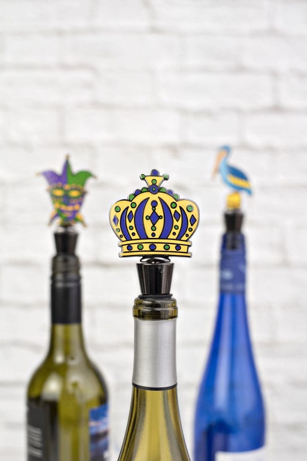 The Parish Line The Parish Line Mardi Gras Crown Wine Stopper - Little Miss Muffin Children & Home