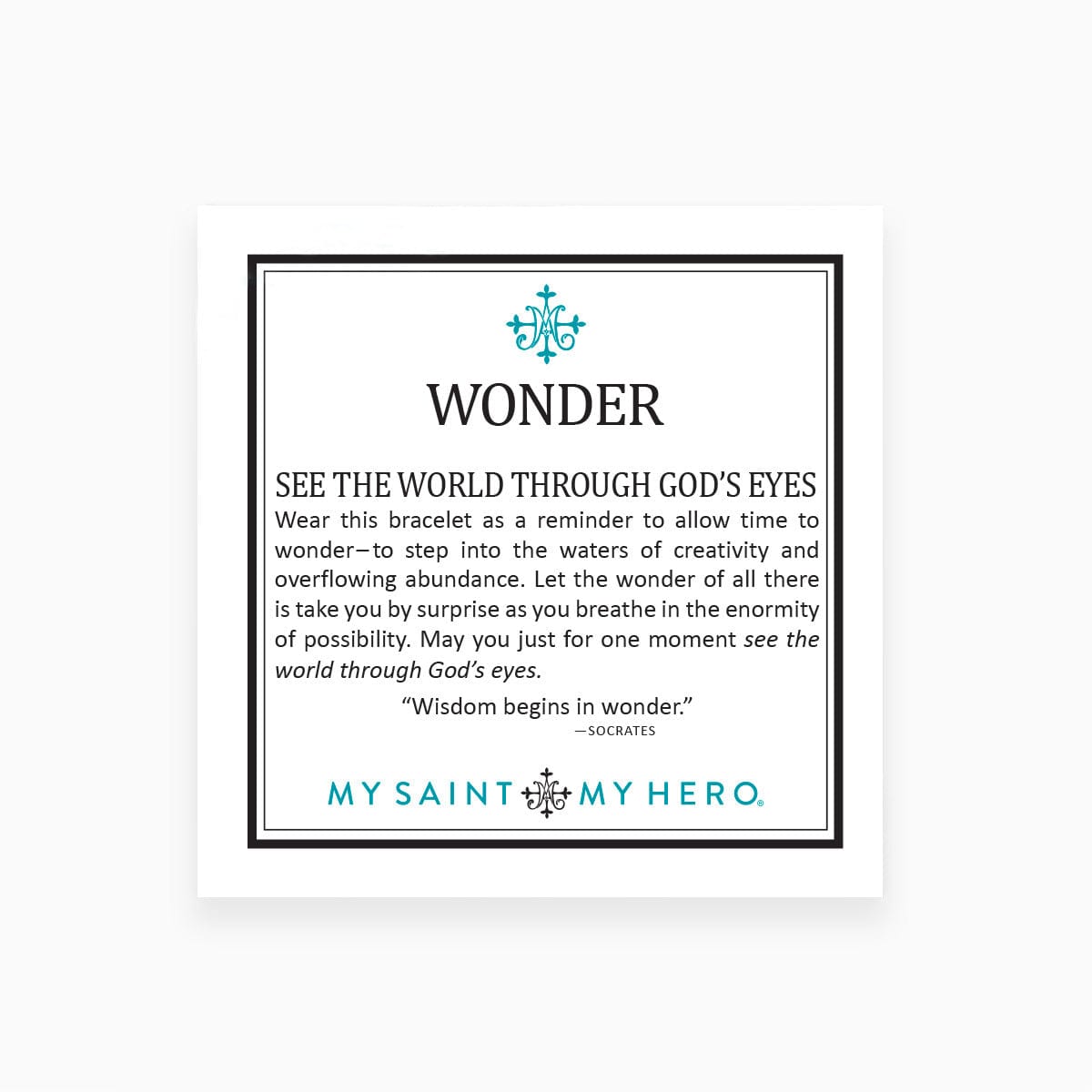 My Saint My Hero My Saint My Hero Wonder Bracelet with Swarovski Globe Beads - Little Miss Muffin Children & Home