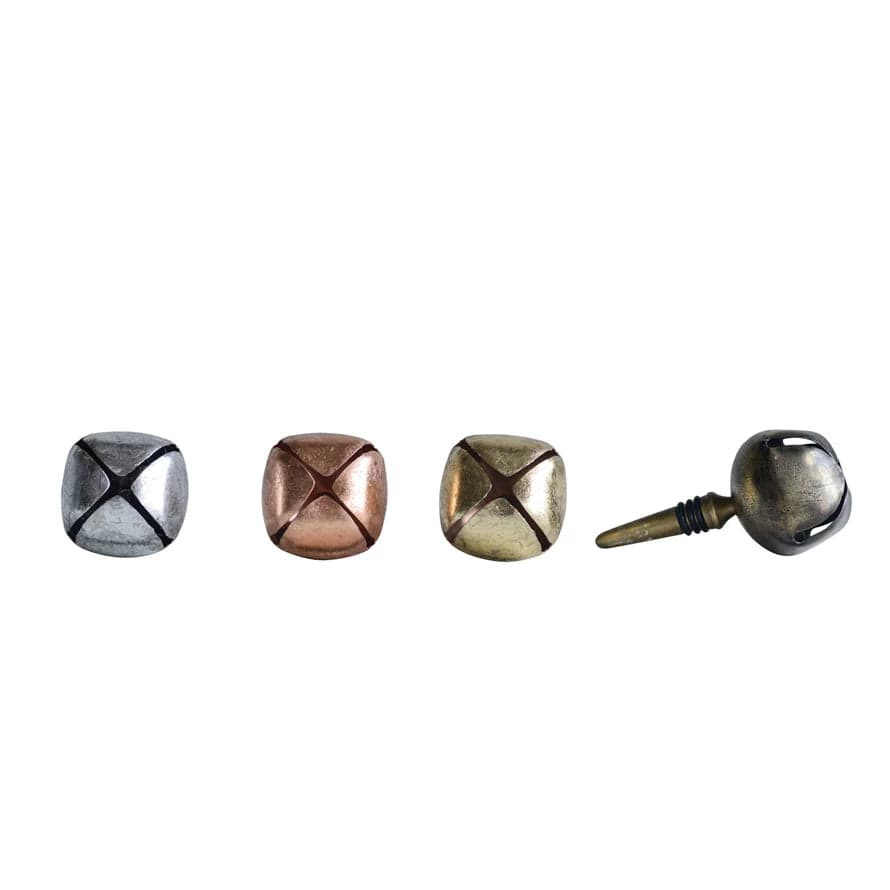 CCO - Creative Co-op Creative Co-op Metal Bottle Stopper With Jingle Bell - Little Miss Muffin Children & Home