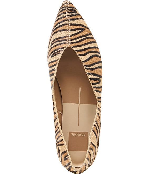 Dolce Vita Dolce Vita Gema Tiger Print Calf Hair Pointed Toe Flats - Little Miss Muffin Children & Home