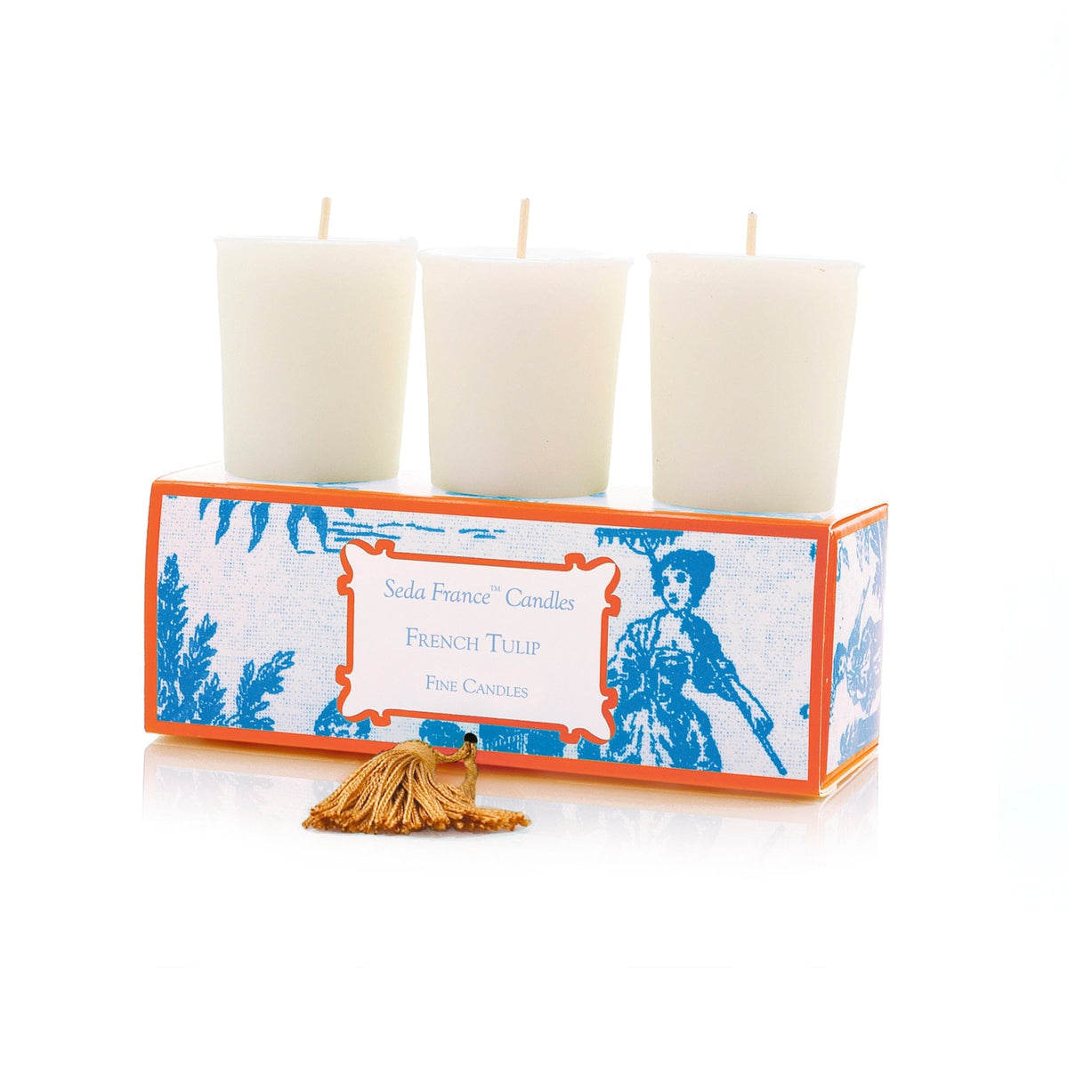 Seda France French Tulip Classic Toile Votive Candle - Little Miss Muffin Children & Home