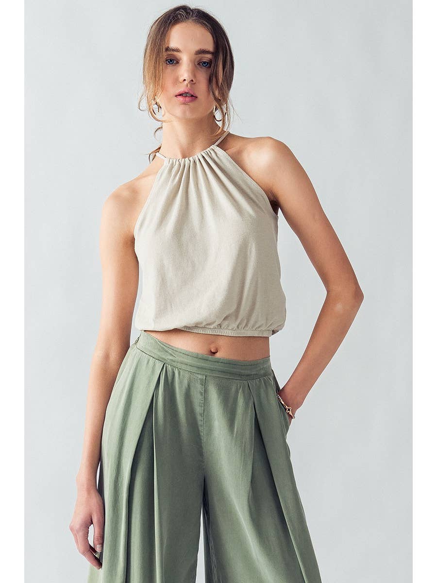 Fashion Week Fashion Week Alyssa Halter Crop Top - Little Miss Muffin Children & Home