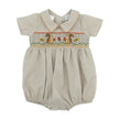 Noah Autumn Tails Smocked Collared Bubble