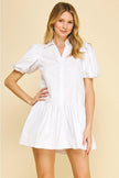 Pinch Collared Tiered Mini Babydoll Dress - Little Miss Muffin Children & Home