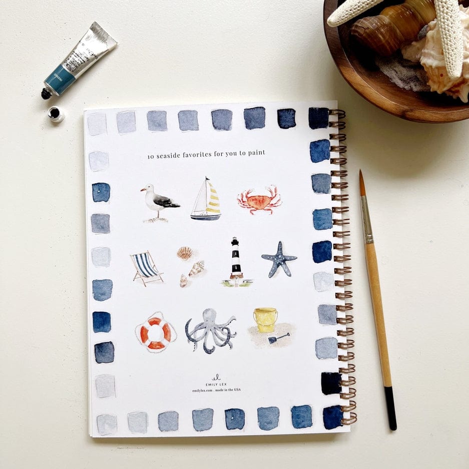 Emily Lex Studio Emily Lex Studio Seaside Watercolor Workbook - Little Miss Muffin Children & Home