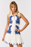 Lalavon Embroidered Sleeveless Button Down Dress - Little Miss Muffin Children & Home
