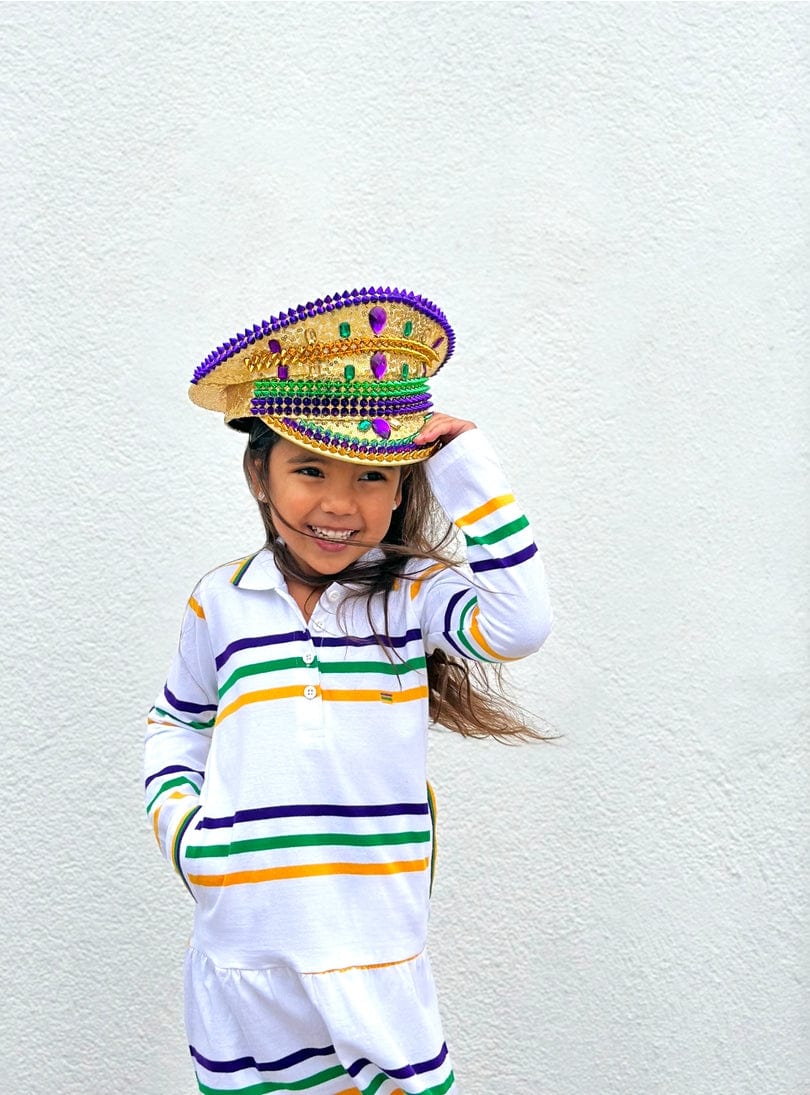 Mardi Gras Creations Mardi Gras Creations White Infinity Youth Dress - Little Miss Muffin Children & Home