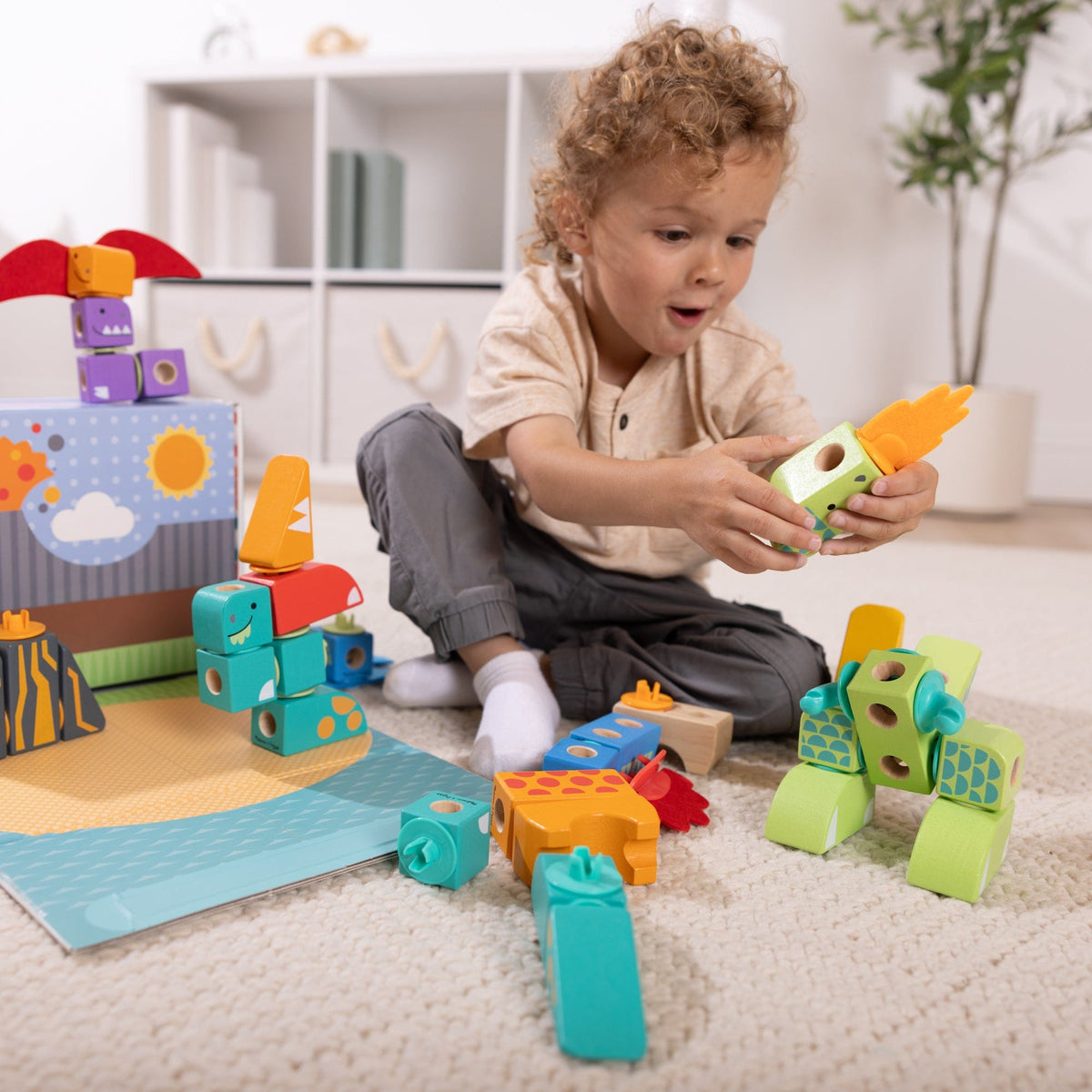 Melissa & Doug Blockable Dinosaur Play Set - Little Miss Muffin Children & Home