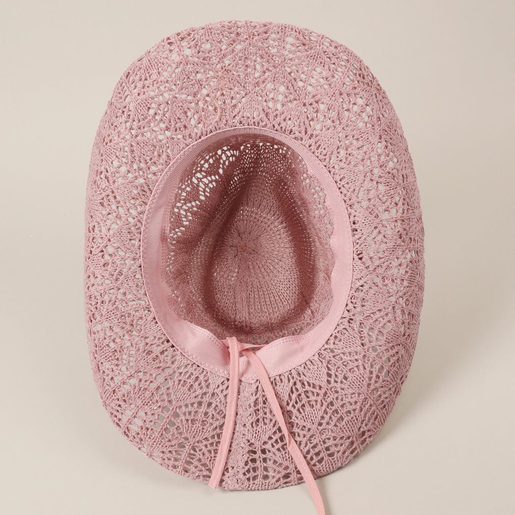 Fashion City Fashion City Lace Pattern Braided Band Deco Adjustable Sun Hat - Little Miss Muffin Children & Home