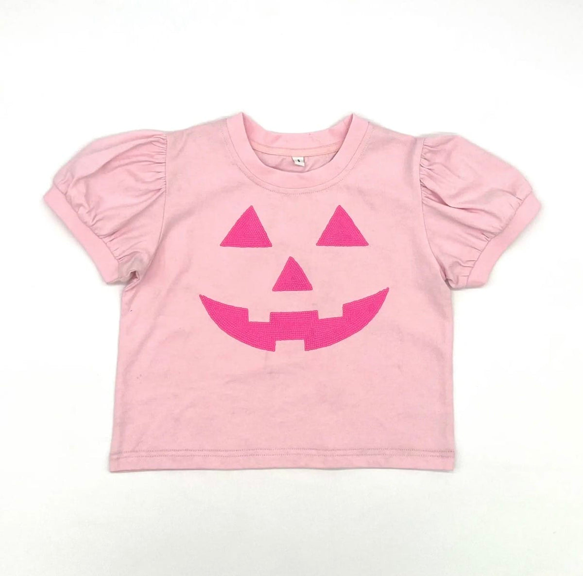 Puff Sleeve Jack-O-Lantern Top