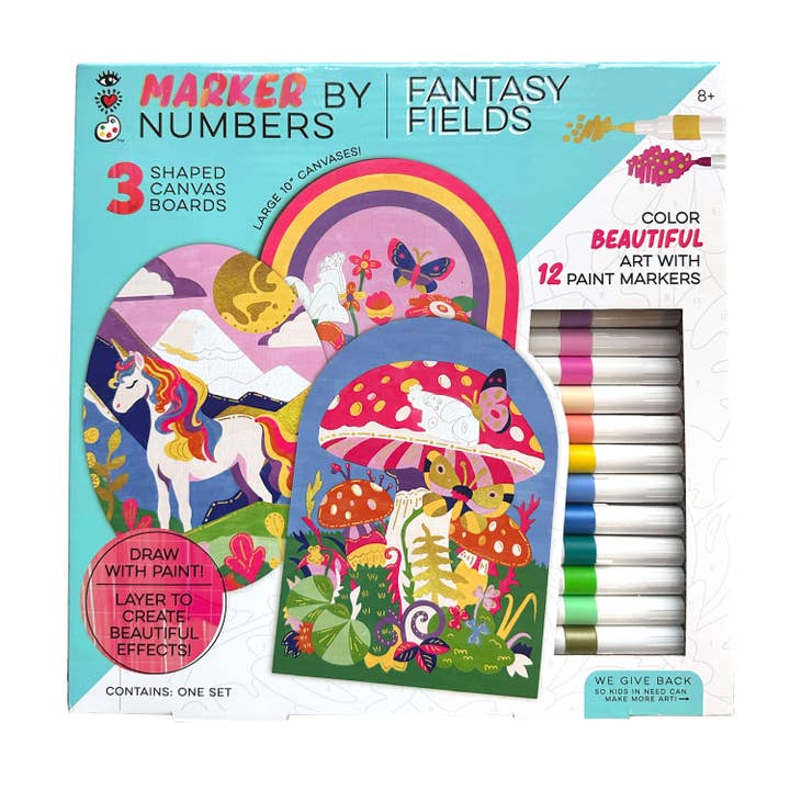 Bright Stripes Marker By Number - Fantasy Fields - Little Miss Muffin Children & Home