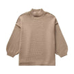 Sweetkama Khaki Ladies Mock Neck Long Sleeves Sweater - Little Miss Muffin Children & Home