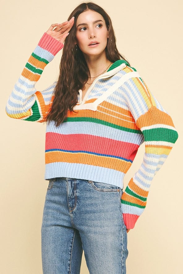 Pinch Multi Color Half Zip Pullover Sweater - Little Miss Muffin Children & Home