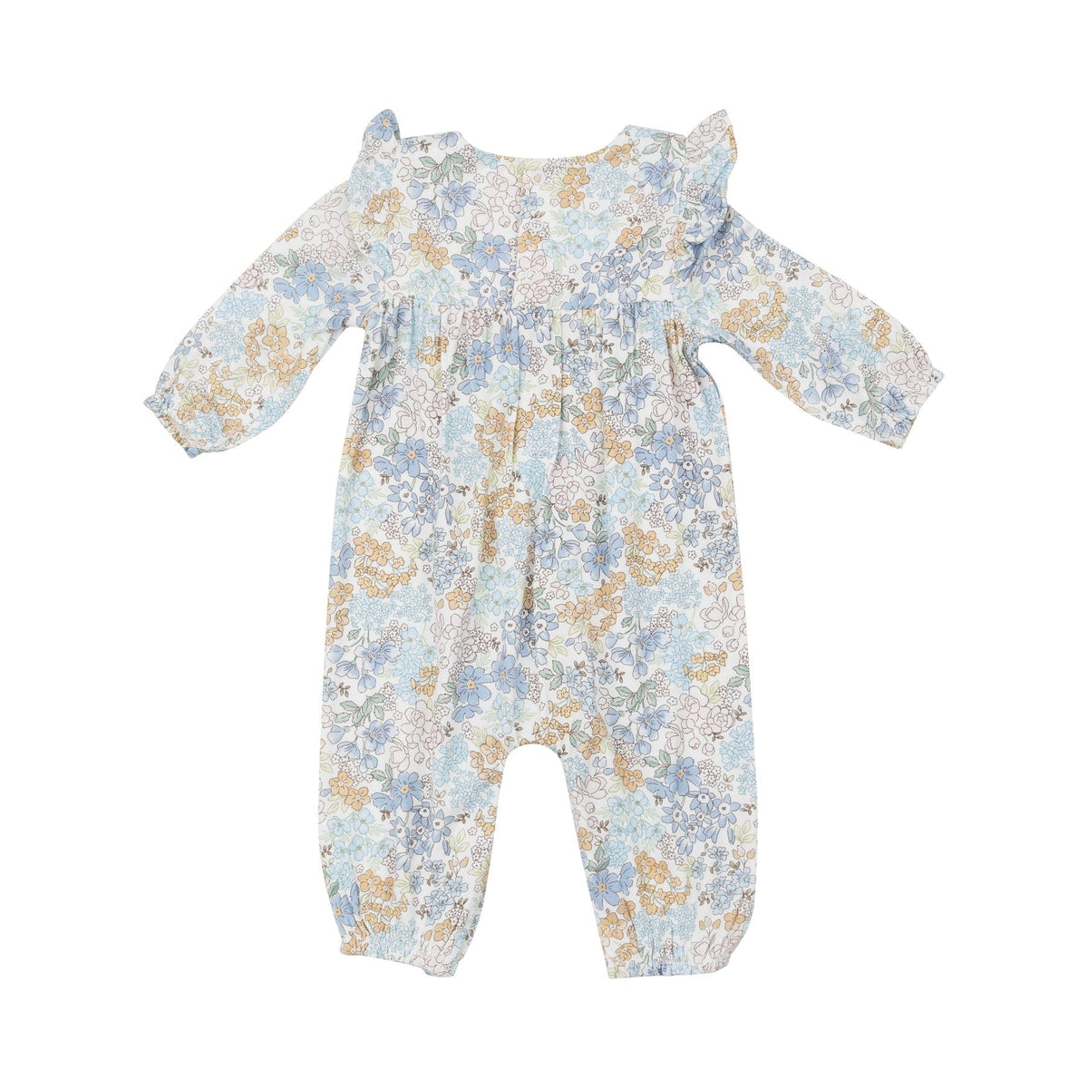 Angel Dear Angel Dear Edith's Floral Ruffle Sleeve Romper - Little Miss Muffin Children & Home