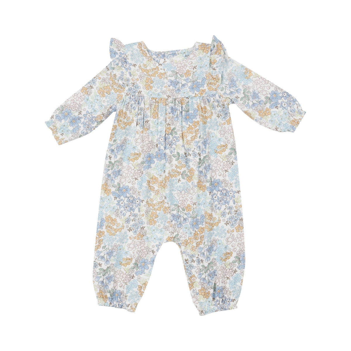 Angel Dear Angel Dear Edith's Floral Ruffle Sleeve Romper - Little Miss Muffin Children & Home