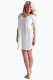 La Cera La Cera Short Sleeve Peasant Chemise - Little Miss Muffin Children & Home