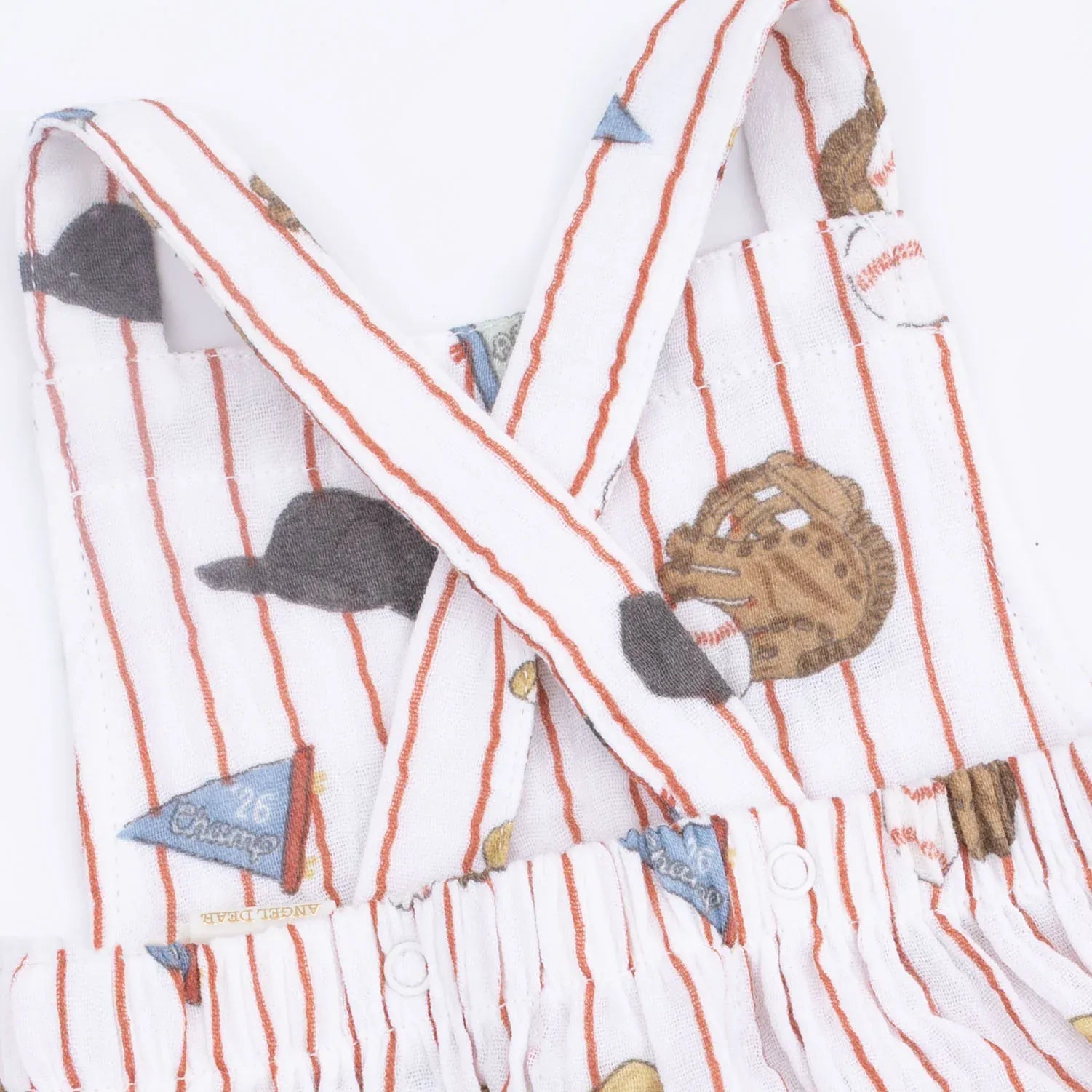 Vintage Baseball Stripe Retro Sunsuit