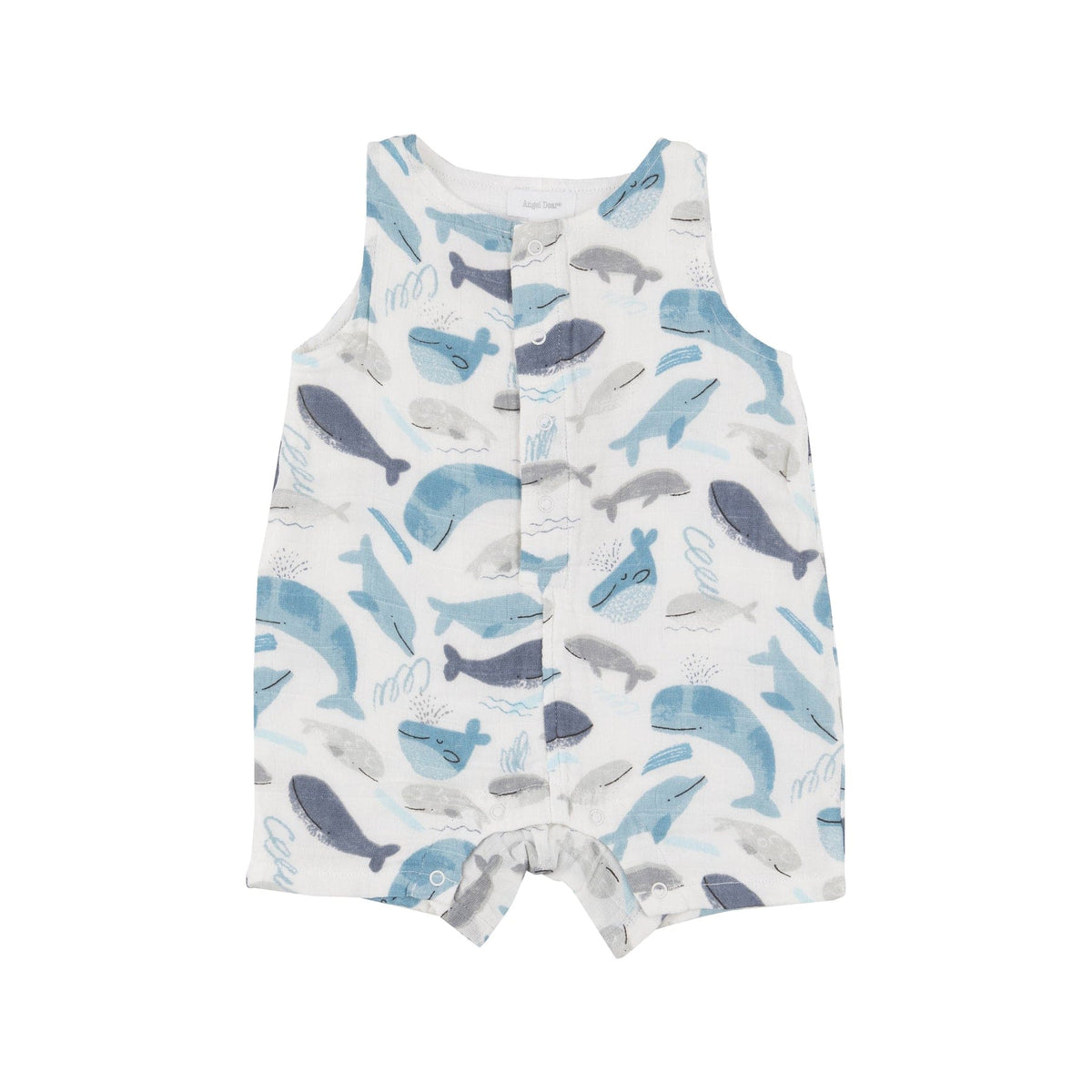 Angel Dear Angel Dear Blue Whales Shortie Romper - Little Miss Muffin Children & Home