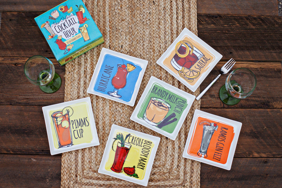 The Parish Line Cocktail Appetizer Plate, 6 Styles Available - Little Miss Muffin Children & Home