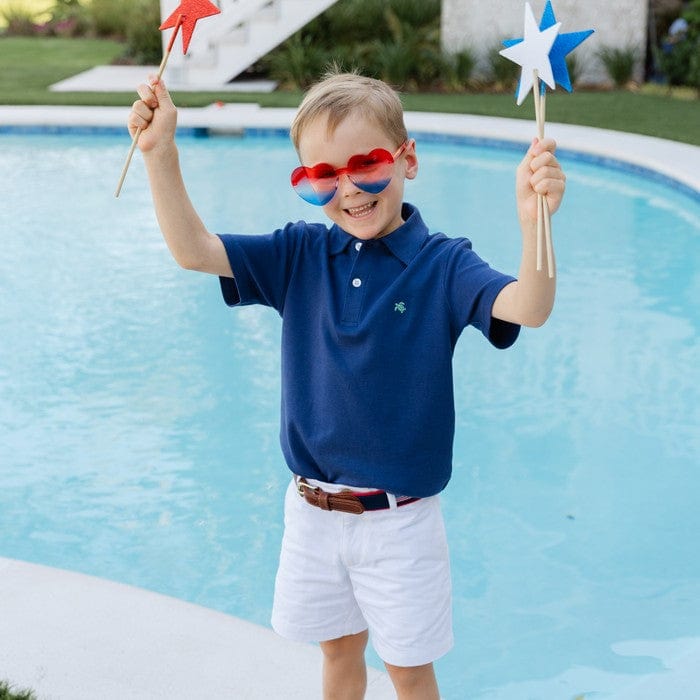 Bailey Boys Bailey Boys Henry Short Sleeve Polo in Royal - Little Miss Muffin Children & Home