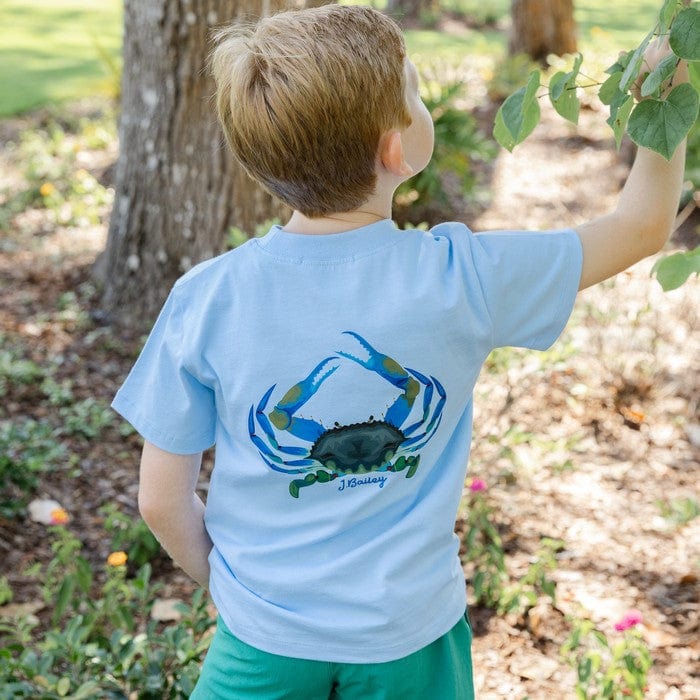 Bailey Boys Bailey Boys Logo Tee, Crab on Bayberry - Little Miss Muffin Children & Home