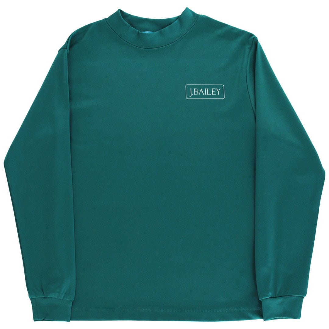 Bailey Boys Long Sleeve Performance Logo Tee, Ducks on Teal - Little Miss Muffin Children & Home