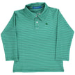 Boys' Spruce Striped Long Sleeve Performance Polo by Bailey Boys