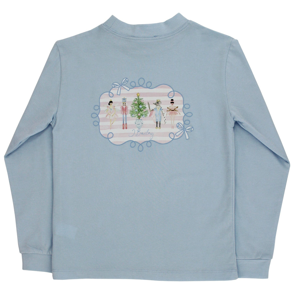 Bailey Boys Bailey Boys Girls’ Nutcracker Ballet Long-Sleeve Logo Tee in Bayberry - Little Miss Muffin Children & Home