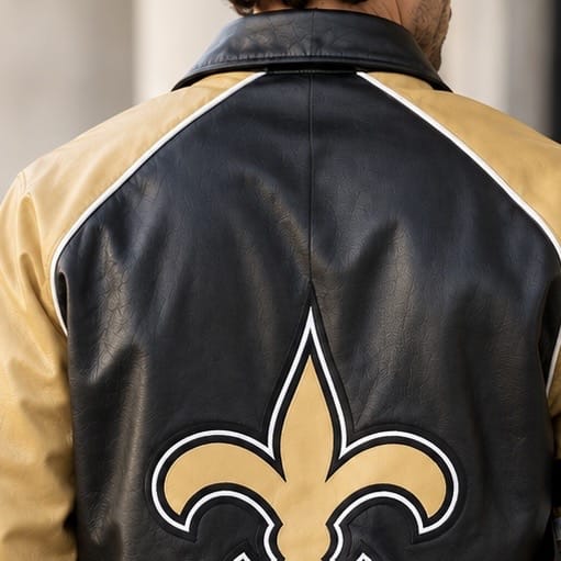 Saints Vegan Leather Bomber