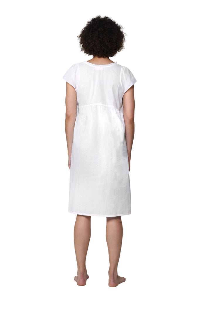 La Cera La Cera Embroidered Sweetheart Chemise - Little Miss Muffin Children & Home