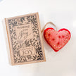 felt ornament with gift box
