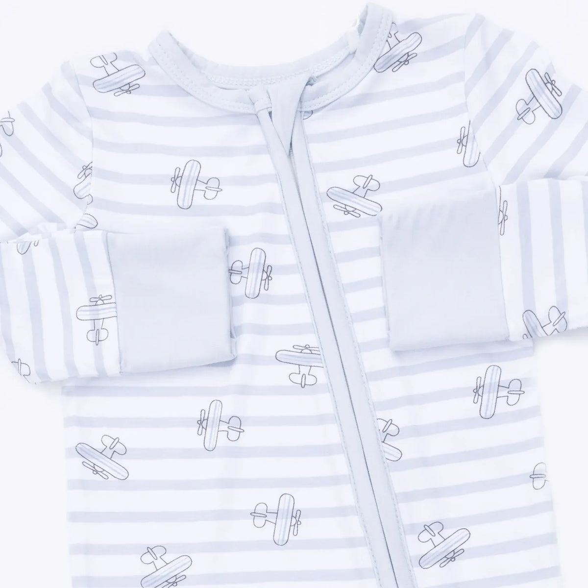 Angel Dear Airplane Stripe Convertible Romper - Little Miss Muffin Children & Home