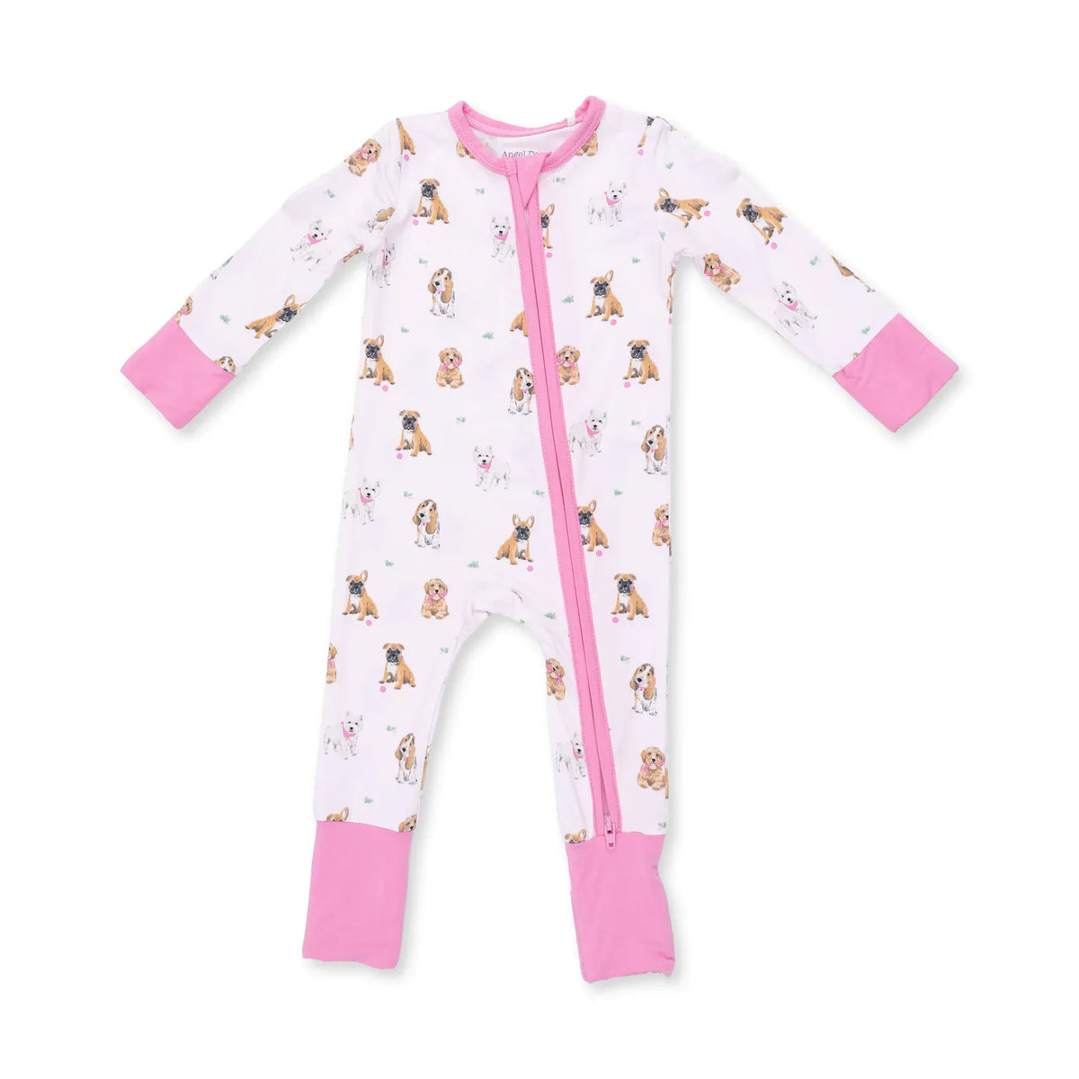 Angel Dear Bestie Dogs Pink Convertible Romper - Little Miss Muffin Children & Home