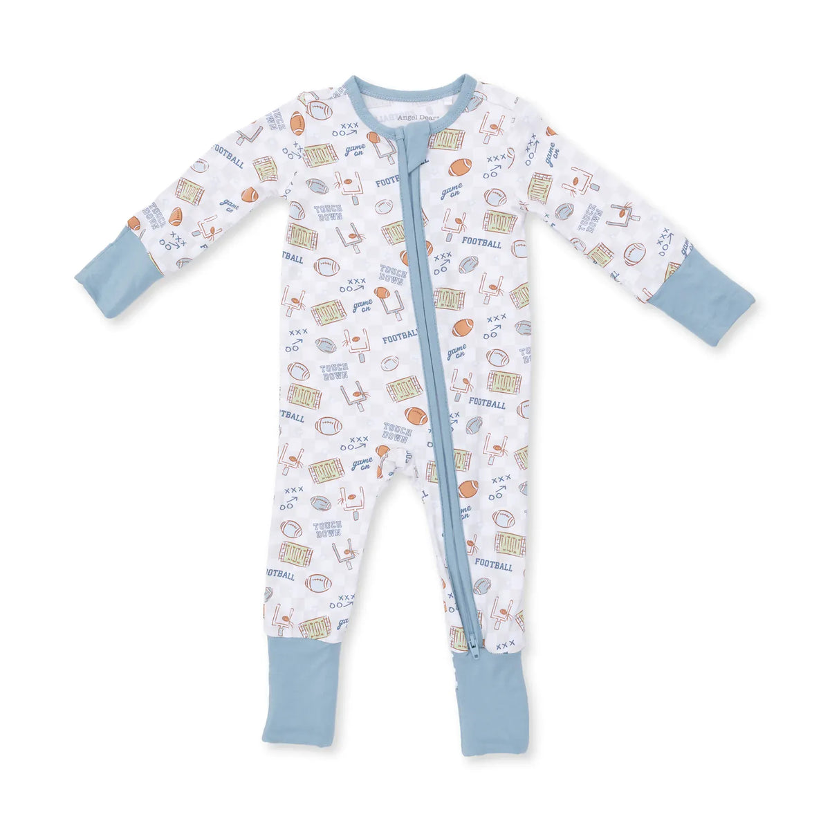 Angel Dear Football Check Convertible Romper - Little Miss Muffin Children & Home