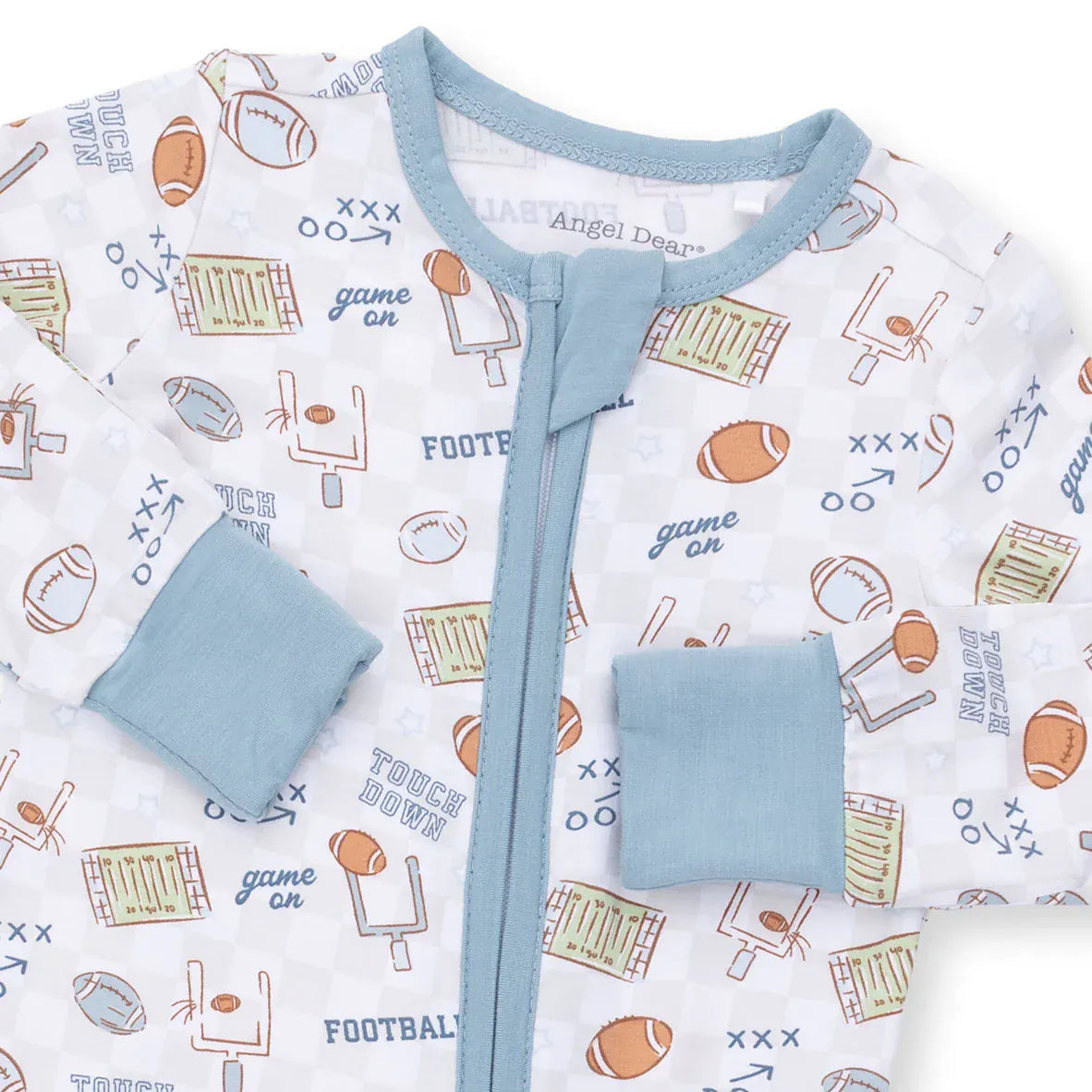 Angel Dear Football Check Convertible Romper - Little Miss Muffin Children & Home