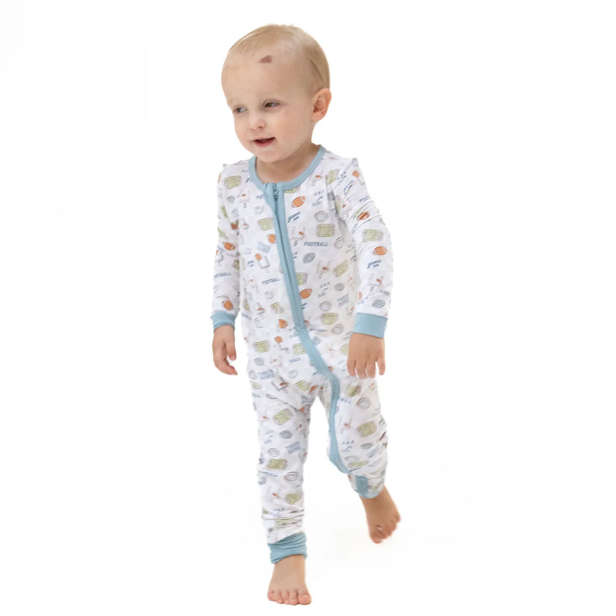 Angel Dear Football Check Convertible Romper - Little Miss Muffin Children & Home
