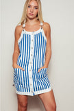Urban Daizy Sunshine Stripe Button Down Overall Dress - Little Miss Muffin Children & Home