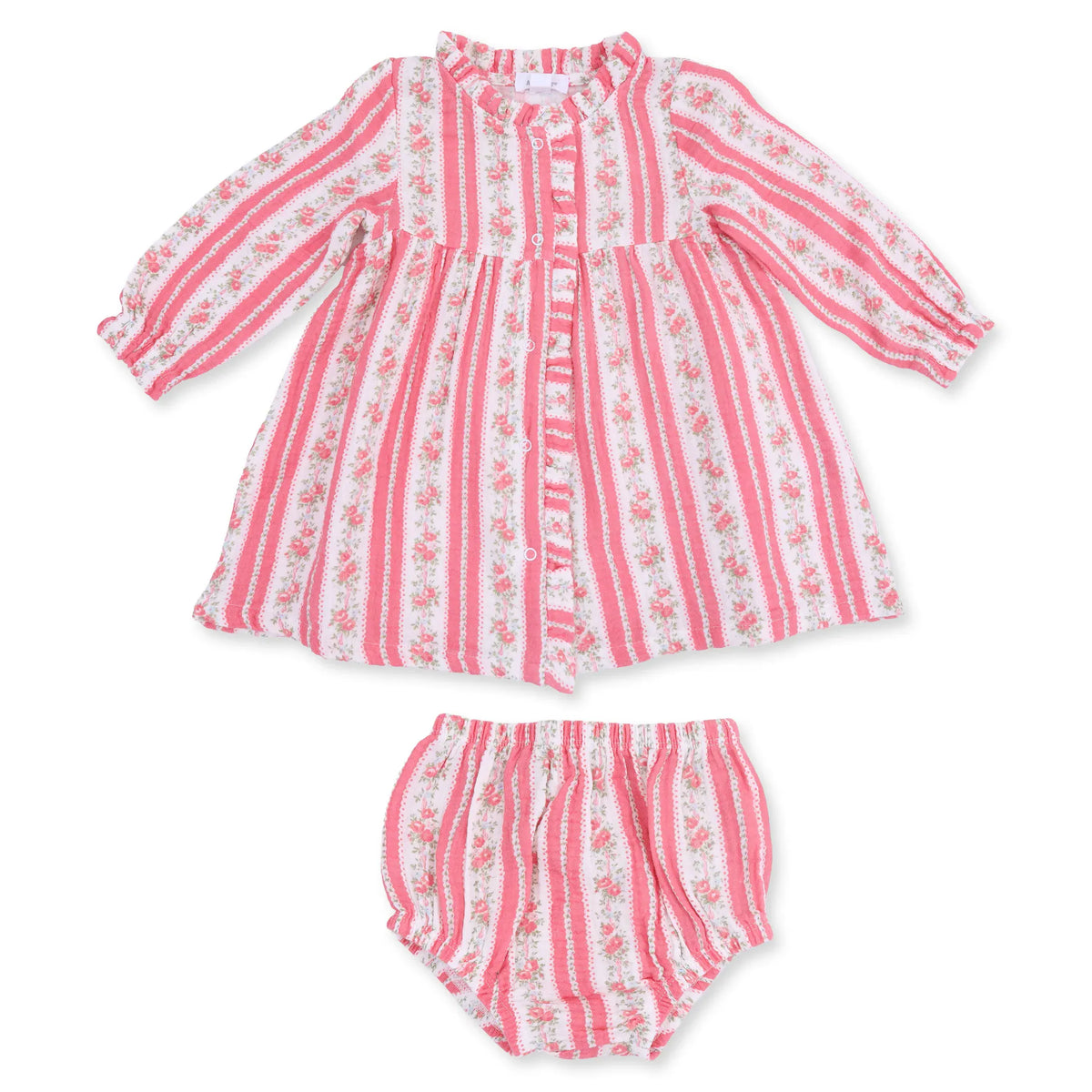 Angel Dear Suzie Floral Stripe Romy Dress and Bloomer - Little Miss Muffin Children & Home